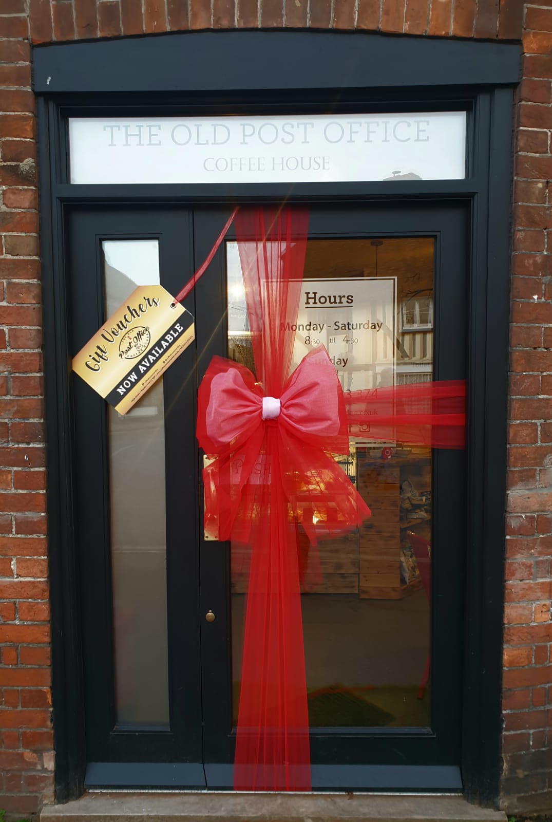 Gift Vouchers Now Available The Old Post Office Coffee House